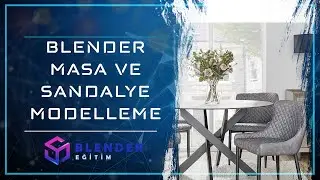 Blender Masa ve Sandalye Modelleme - Blender Eğitim #13