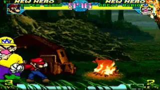 M.U.G.E.N. - Super Mario (ShinRyoga) vs Wario (Warner & @ndroide)