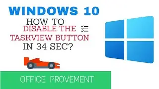 Windows 10 How to disable the taskview button