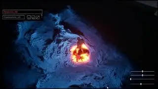 FluidNinja LIVE 0.9  - Test - Combustion 3 - moving light source - Unreal Editor [UE4]