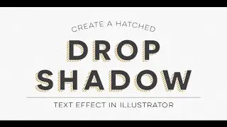 Create a Hatched Drop Shadow Text Effect in Illustrator
