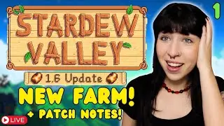 New Meadowlands Farm + Patch Notes Read Thru! | Stardew Valley 1.6 Update
