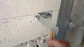 How to secure and align the hanger. Drywall installation.