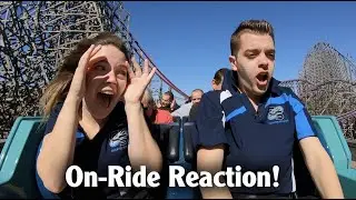 WE RODE IRON GWAZI! First Ever Ride Reaction Busch Gardens Tampa New RMC Hybrid