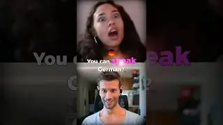 German Polyglot jokes with Brazilian girl!