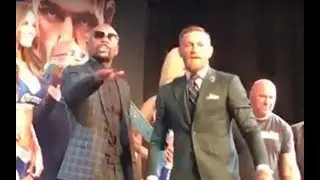 OH SH!T! FLOYD & CONOR ATTACK HECKLER AT FINAL PRESS CONFERENCE!