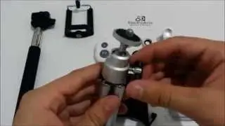 Kit de Fotografia Selfie Para Celular Tablet Tripode Monopod Bluetooth