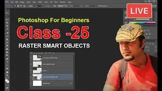 Adobe Photoshop for Beginners | Raster Smart Objects | Class 25 Urdu / Hindi