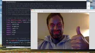 Code Run Through: Real time facial landmark detection with OpenCV, Python, and dlib