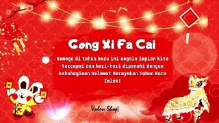Imlek 2023 - Happy Chinese New Year 2023- Gong Xi Fa Cai- 新年快乐- Valen shop
