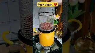 mini deep frying pot+ strainer❤️ Unique Product😍 #shorts #tools #product #gadgets #unique #weird