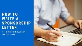 How to Write a Sponsorship Letter That Actually Works: 7 Things to Include in Every Letter