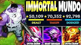MUNDO went BEYOND IMMORTAL with My 3x BURN Build ~ 210.000+ Total Dmg 🔥💪 (Broke every League Graph)