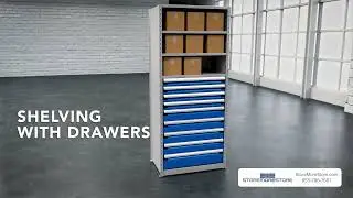 Utilize Drawers in Shelving for Small Parts Storage