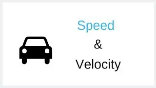 Speed and Velocity Explained !