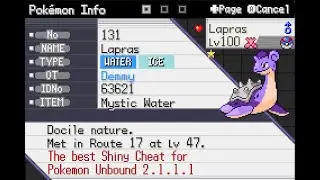 Pokemon Unbound 2.1.1.1 - Shiny Maker Cheat (The best Shiny Cheat you can use in Pokemon Unbound)
