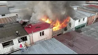 Пожар в гаражах. Вышгород, Ярославичи 03.04.2021