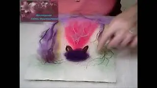 Картина из шерсти.