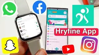 Hryfine App Me whatsapp, instagram, facebook For Smartwatch | WhatsApp In Hryfine app on watch