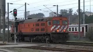Comboios no Porto,Ermesinde e na Linha do Douro Dez 2021