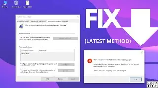 How To Fix System Restore Error 0x81000203 | How To Fix System Protection Tab Error 0x81000203