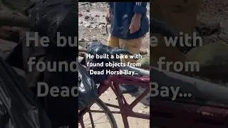 He Built A Bike W/ Found Objects From A Trash Site!