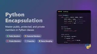 🔒 Python Encapsulation Explained: Public, Protected, & Private Members