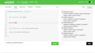 Edabit Code Challenges in JavaScript #2-  Negate Array of Numbers | Add to Ending of Words in Array