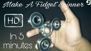 How to make a fidget spinner at home easily DIY