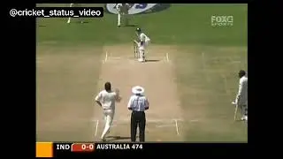 Aakash Chopra tries to bat against Glean McGrath