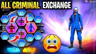 Exchange All Criminal Free 🤑 | Get All Rare Criminal Bundle In One Spin 😨 