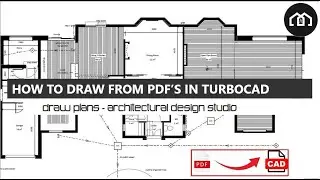 How to Redraw PDF's in AutoCAD & TurboCAD | Learn How To Create CAD Drawings From PDF's |