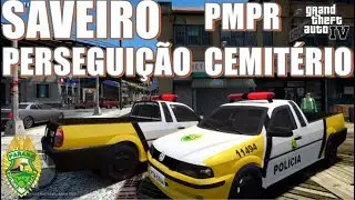 GTA 4 POLICIA🔰| PMPR: Saveiro em perseguição no cemitério