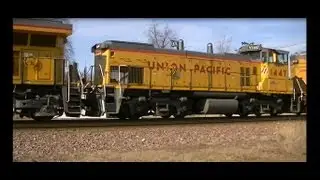 UP 8013 with UPY 1447(MP15AC), 737, 740(GP15AC's) W, Rochelle, Ill Mar.28.13