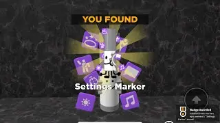 How to get the SETTINGS marker in find the markers (Roblox)