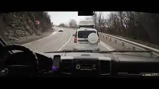 Новороссийск - Кабардинка (дорога на видеорегистратор) 7марта2023