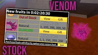 Blox Fruits Venom In Stock? | Blox Fruits | Roblox