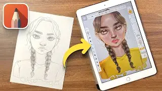 How to colour your sketches DIGITALLY in Autodesk Sketchbook