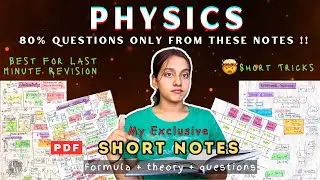 Master PHYSICS w/ my Notes🤯| PDF‼️#physics #neet #jee #shortnotes #strategy #motivation #study #pw