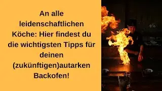 Backofen autark Vergleich und Ratgeber