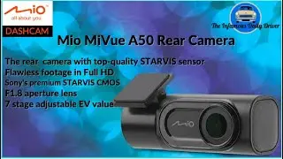 Sample video output of a Mio MiVue A50 Rear Camera