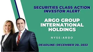ARGO Stock News (#ARGO) ARGO Stock | INVESTOR ALERT ARGO Group International Holdings  $ARGO