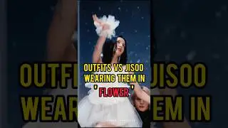 Outfits vs Jisoo Wearing Them In Flower #shorts #viral #trending #blackpink #jisoo #outfit  #flower