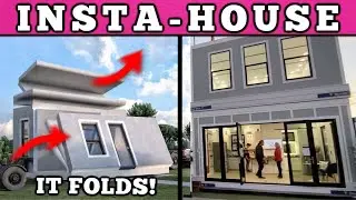 Build A House In 2 HOURS?? FOLDABLE Modular Homes