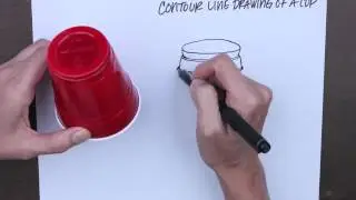 #6 Contour Line Drawing of a Cup