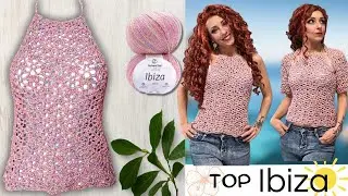 TUTORIAL : Top estivo uncinetto senza cuciture | top uncinetto con coprispalle facile e veloce