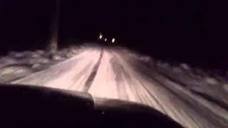 Snow drifting on the way home