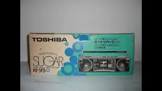TOSHIBA RT-SF5 Sugar Stereo Radio Cassette Recorder