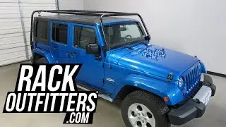 2007 to 2017 Jeep Wrangler Unlimited with Garvin Wilderness Adventure Rack