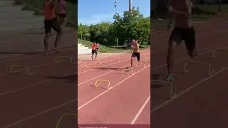 Mini Hurdles Running #shorts #runners